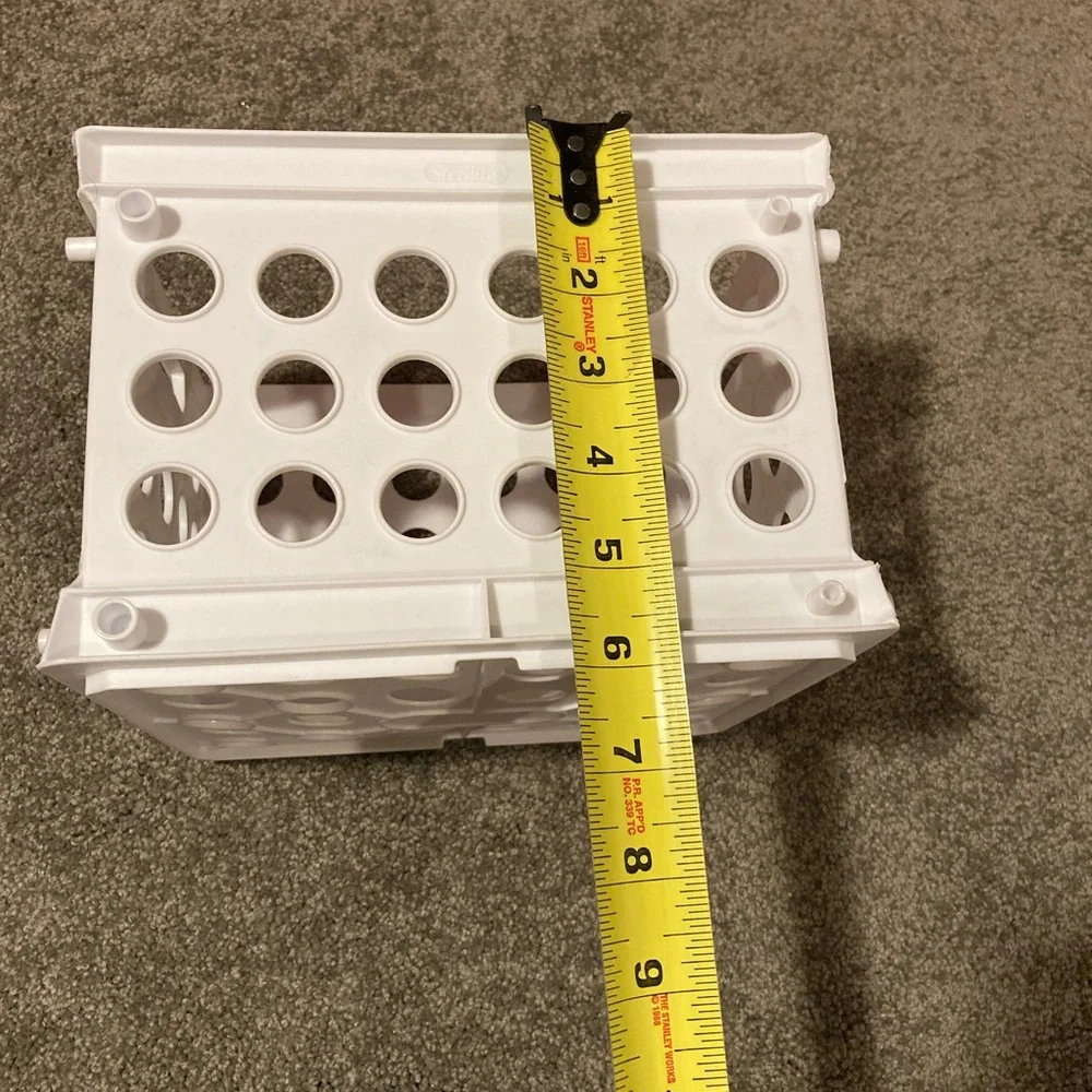 White Sterilite Mini Milk Crate